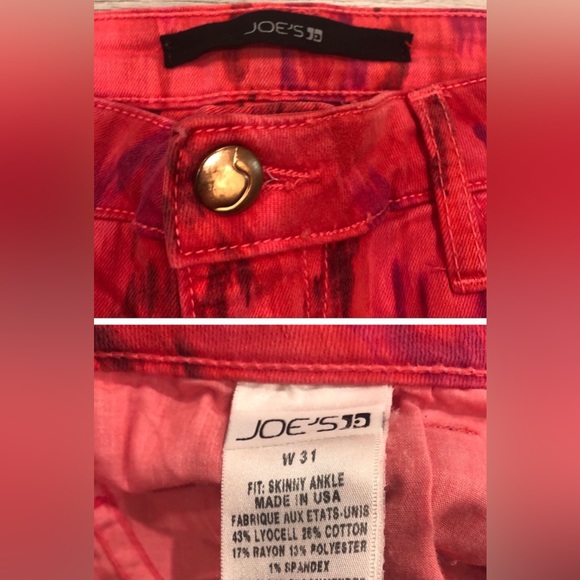 Joe’s Jeans Skinny Ankle Tribal Print Jeans Sz 31 - Picture 7 of 7